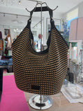 Inzi Handbag Black & Crochet
