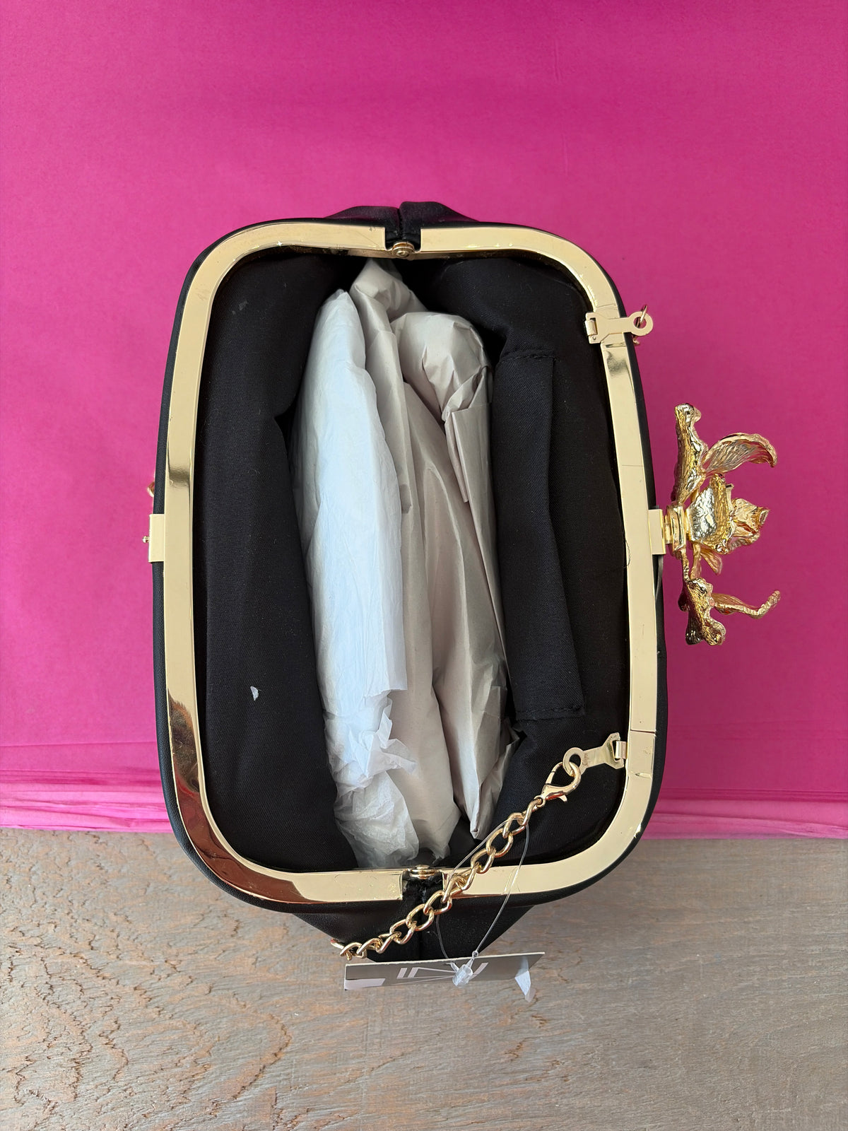 Inzi Handbag Black Clutch
