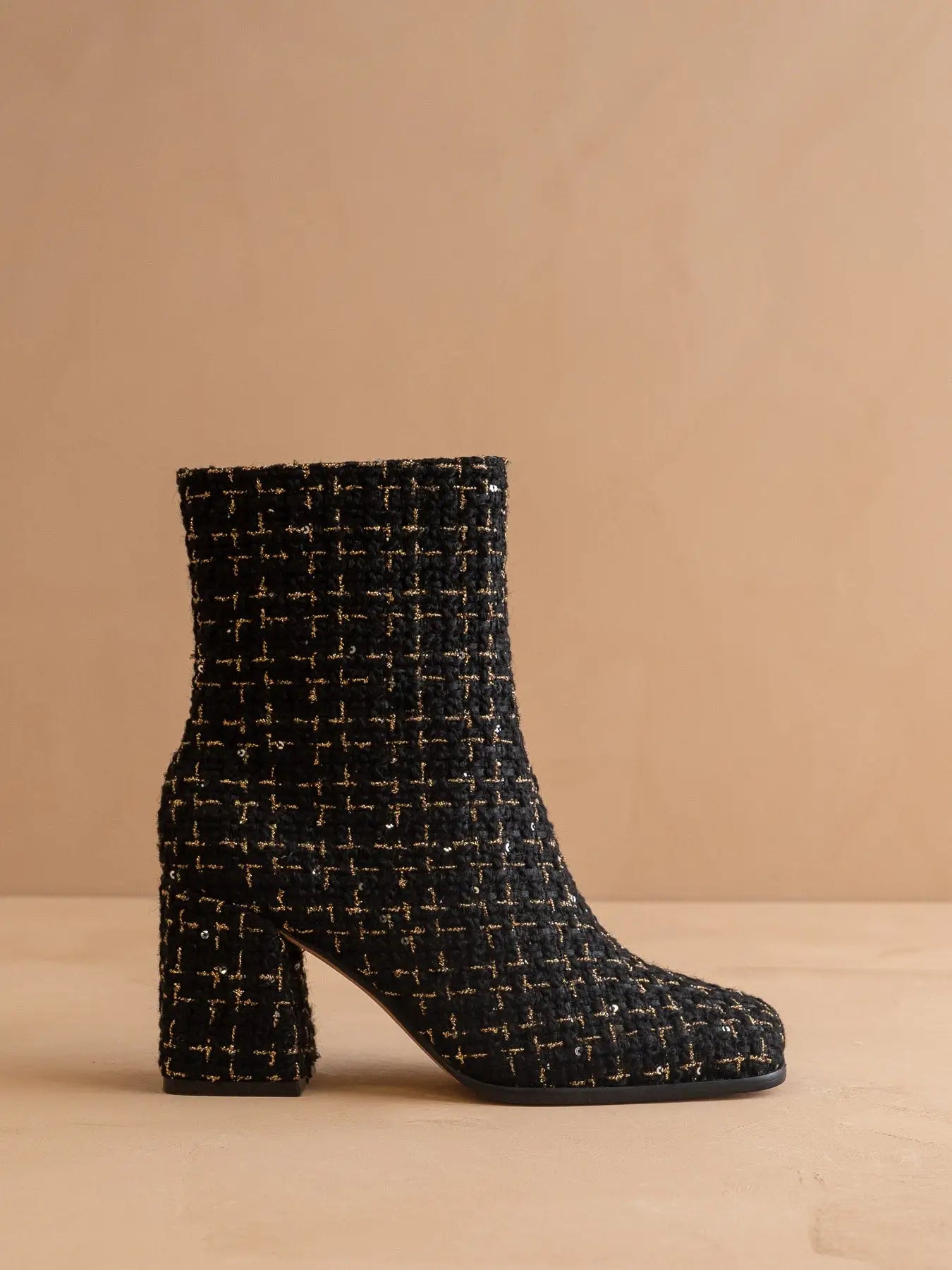 The Demi - Black Tweed Boot