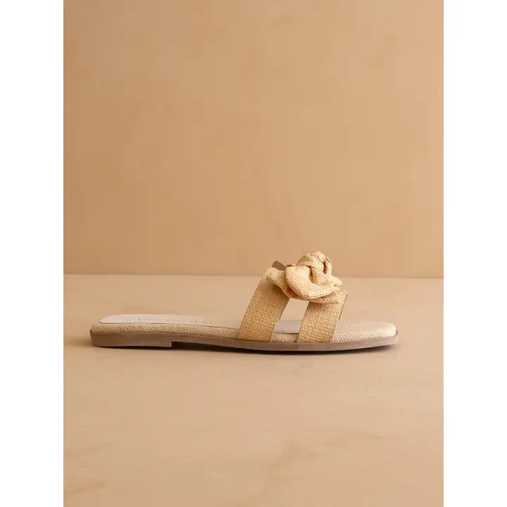The Ginny | Natural Textured Bow Slide