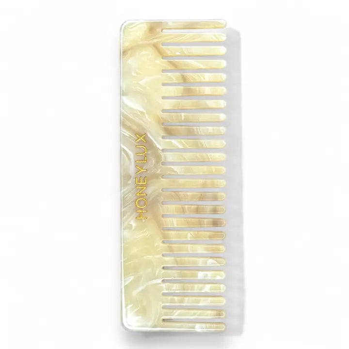 HONEYLUX - Acetate Detangeling Comb - ALMOND