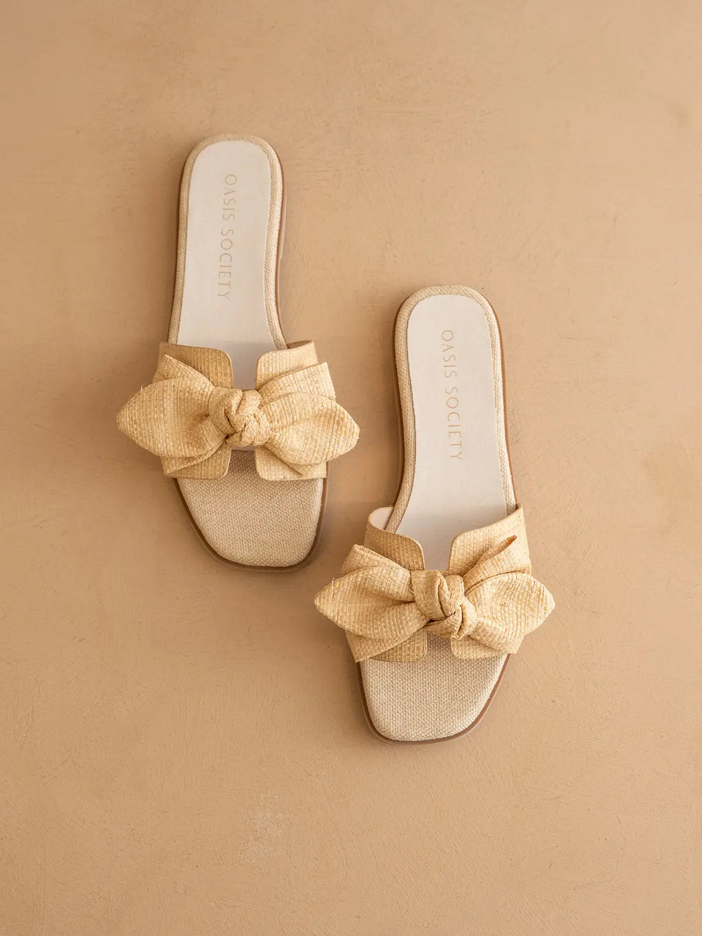 The Ginny | Natural Textured Bow Slide