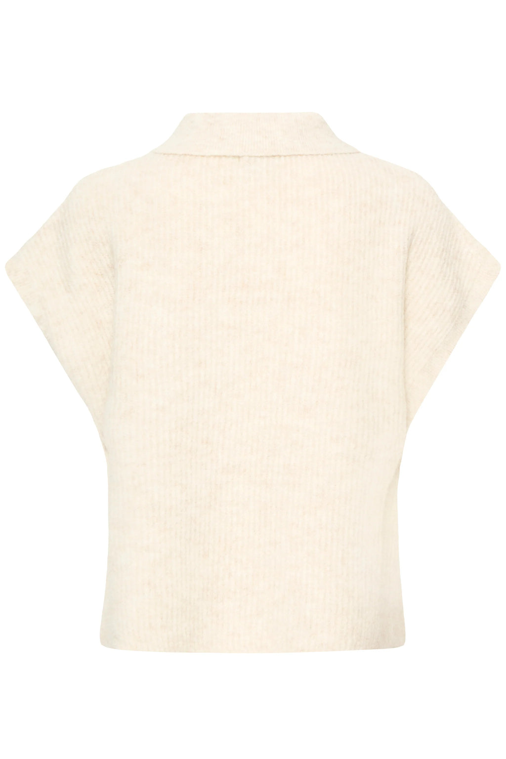 ICHI Button Side Pullover - Oatmeal