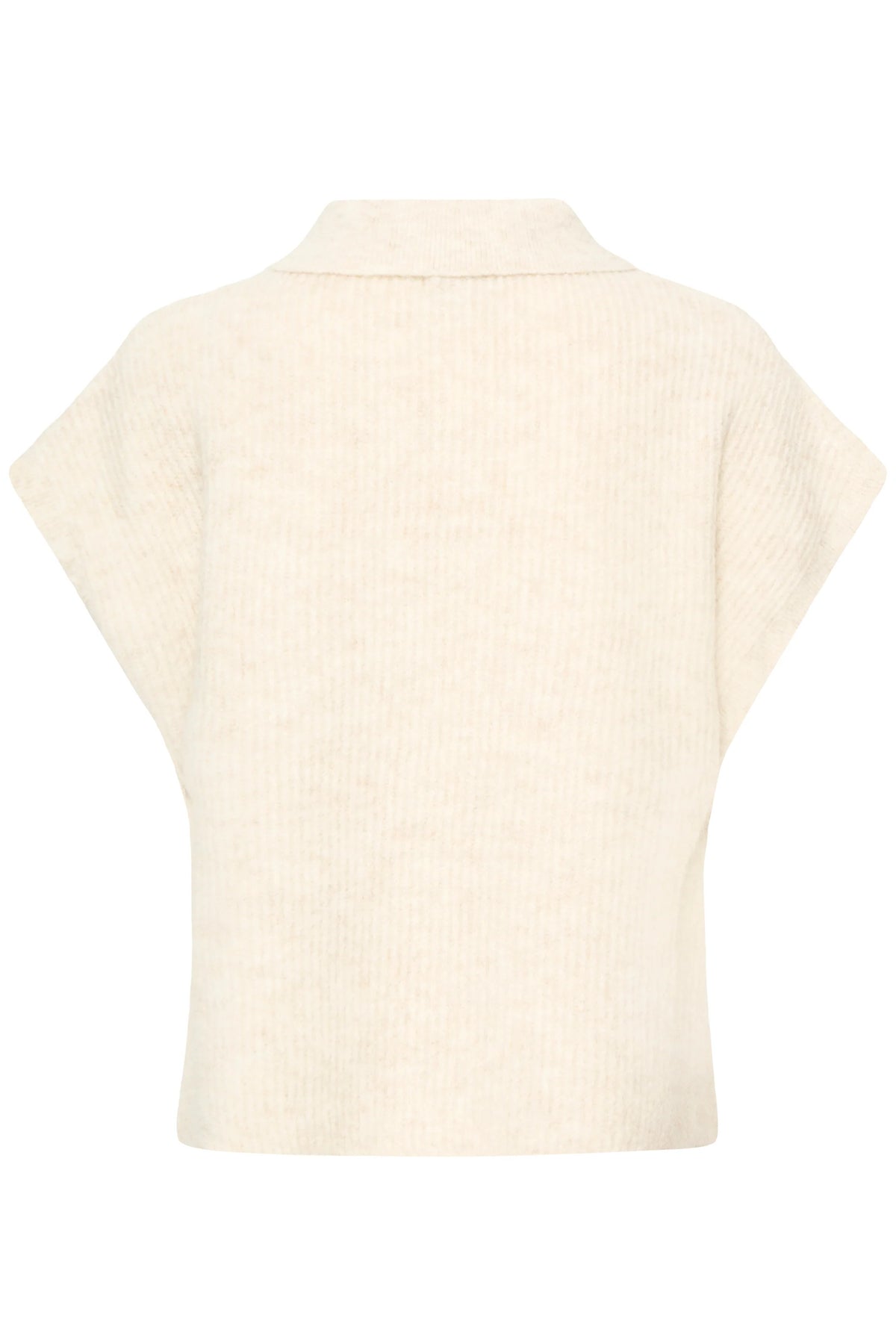 ICHI Button Side Pullover - Oatmeal