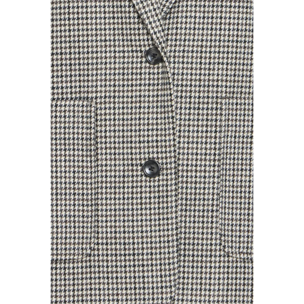 ICHI Grey Checkered Blazer