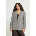 ICHI Grey Checkered Blazer
