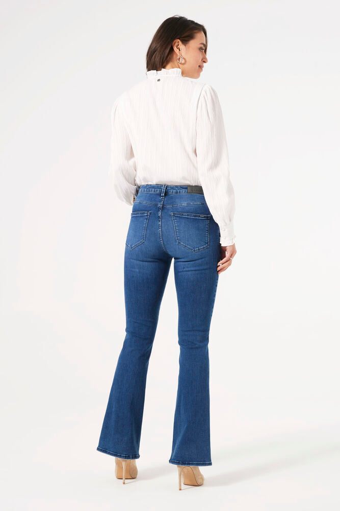 Garcia Celia Flare Jeans - Dark Denim