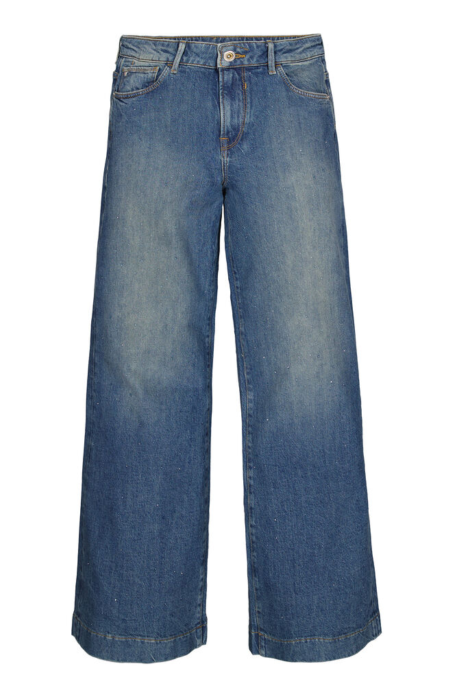 Garcia Jeans Wide Leg - Dark Denim with Sparkle