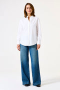 Garcia Jeans Wide Leg - Dark Denim with Sparkle