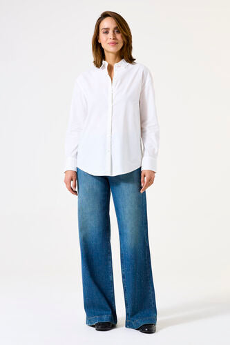 Garcia Jeans Wide Leg - Dark Denim with Sparkle