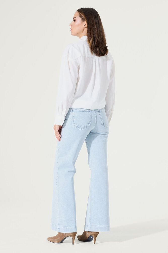 Garcia Celia Wide Jeans - Light Used with sparkle