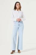 Garcia Celia Wide Jeans - Light Used with sparkle