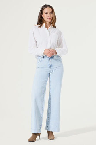 Garcia Celia Wide Jeans - Light Used with sparkle