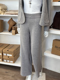 Angela Mara - Straight Knit Pants Grey