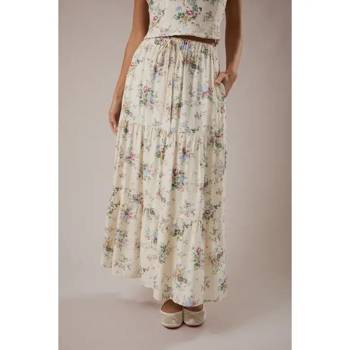 Floral Long Skirt