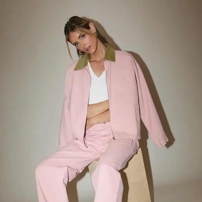 Pink Denim Long Pants