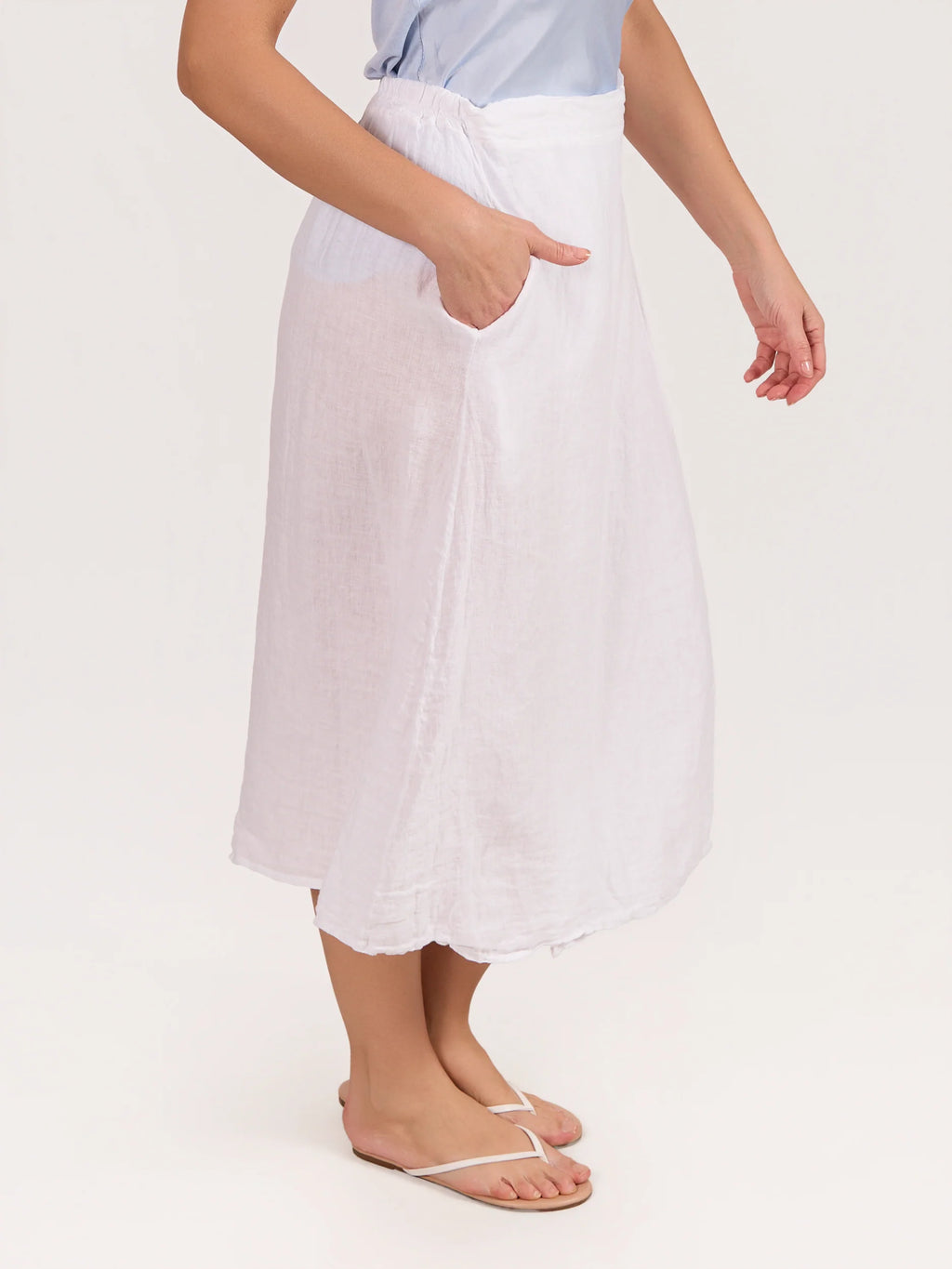 Angela Mara - Linen Maxi Skirt