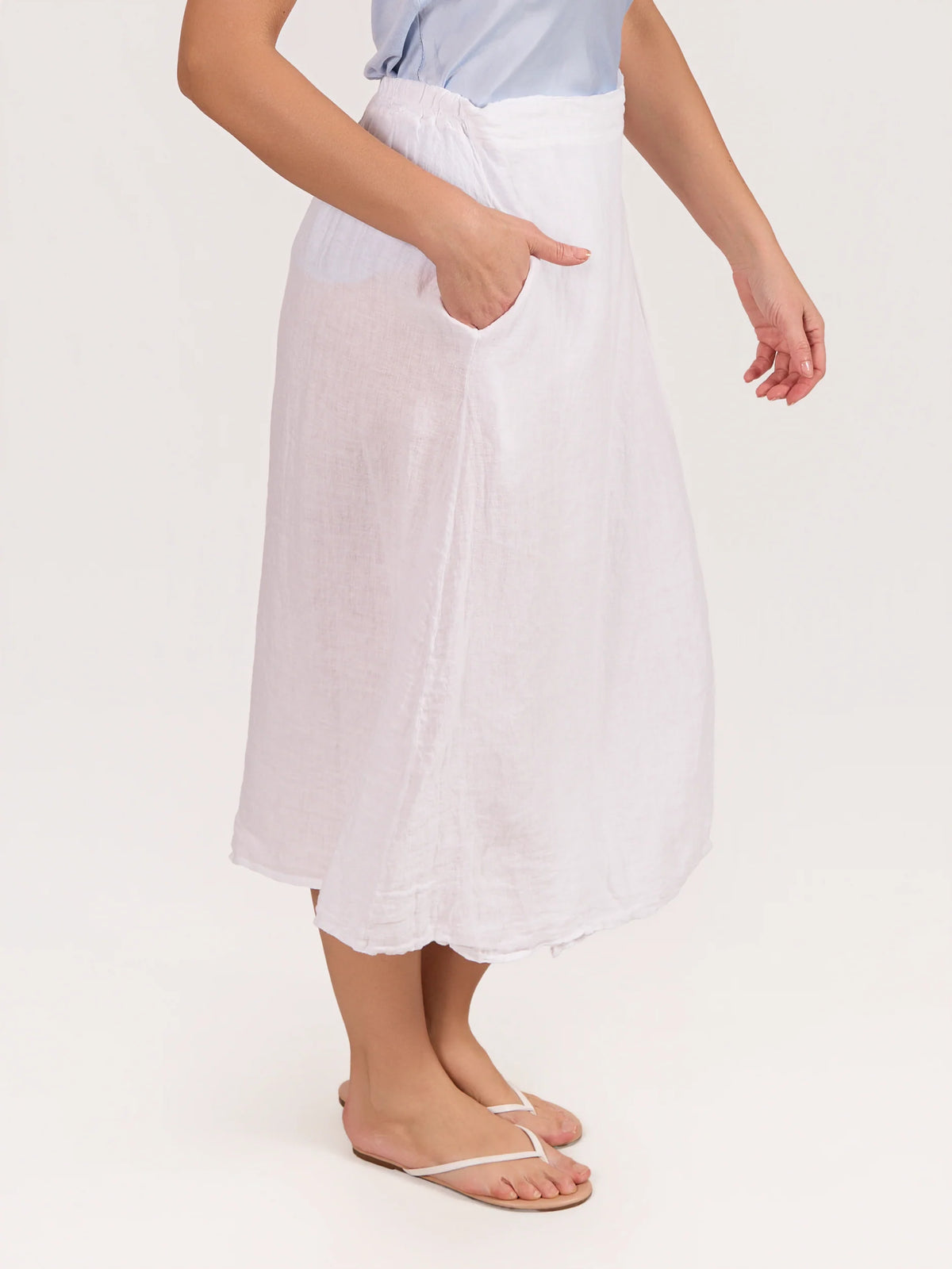 Angela Mara - Linen Maxi Skirt