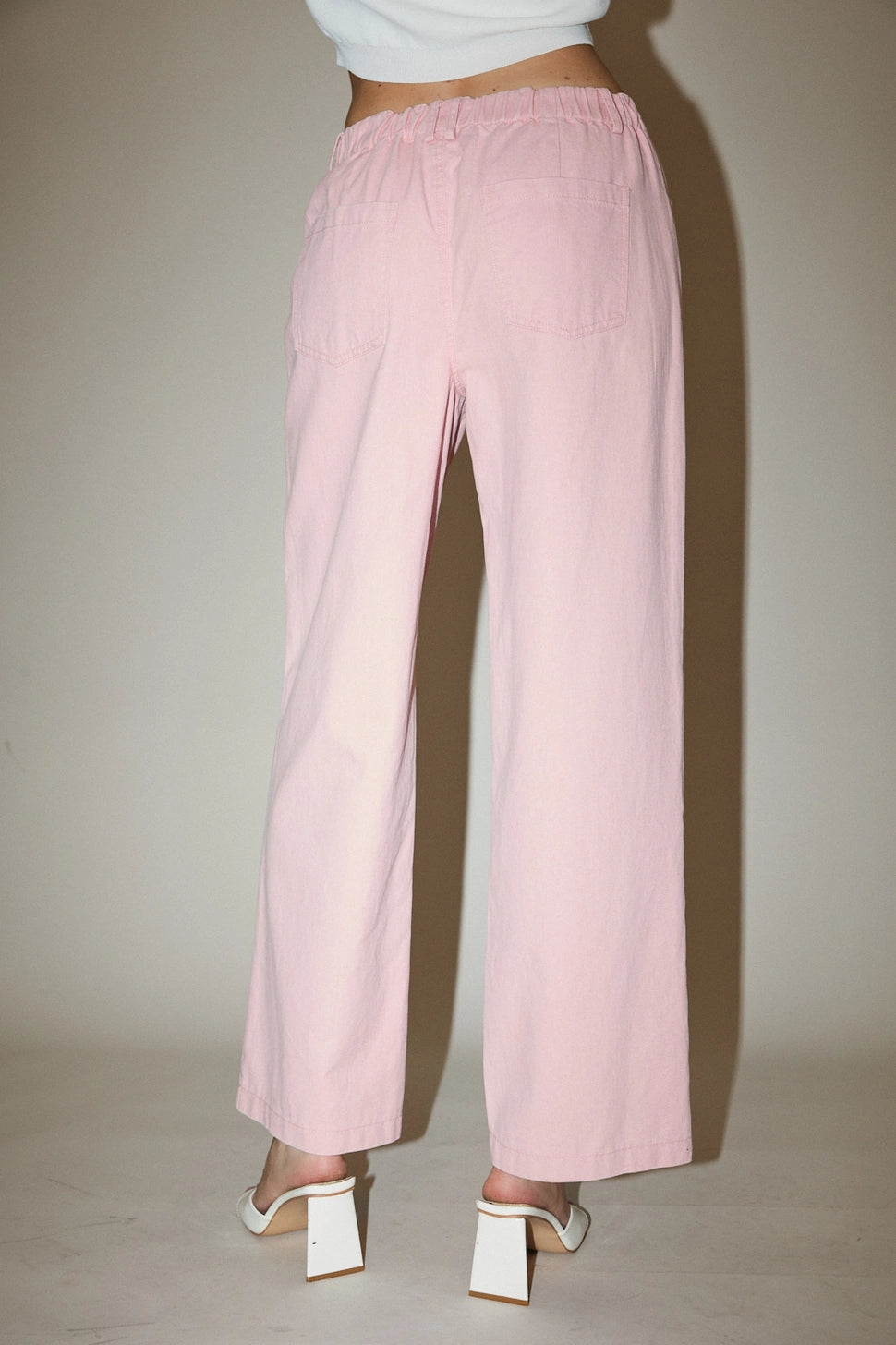Pink Denim Long Pants