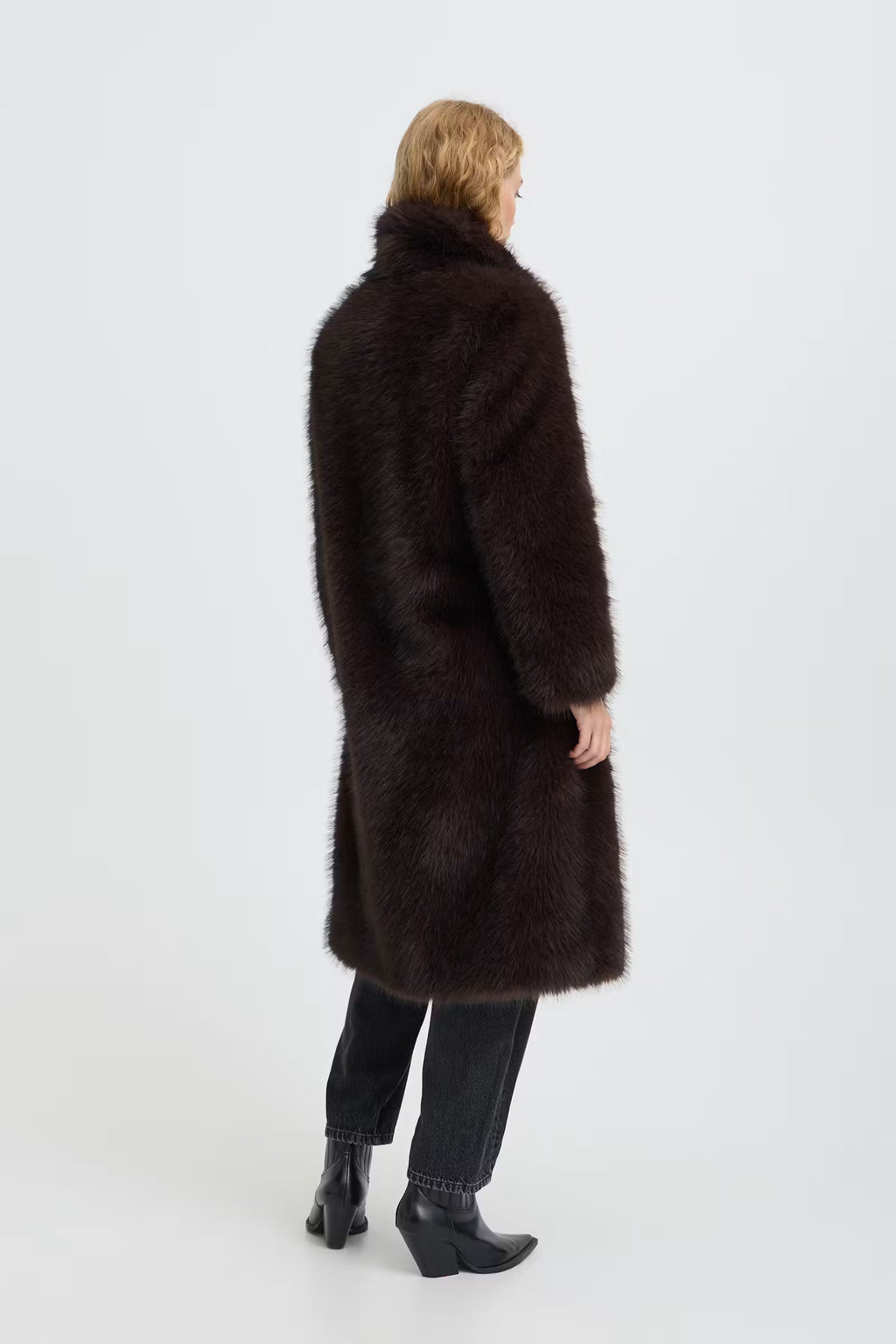 B. Young Faux Fur Chocolate Coat