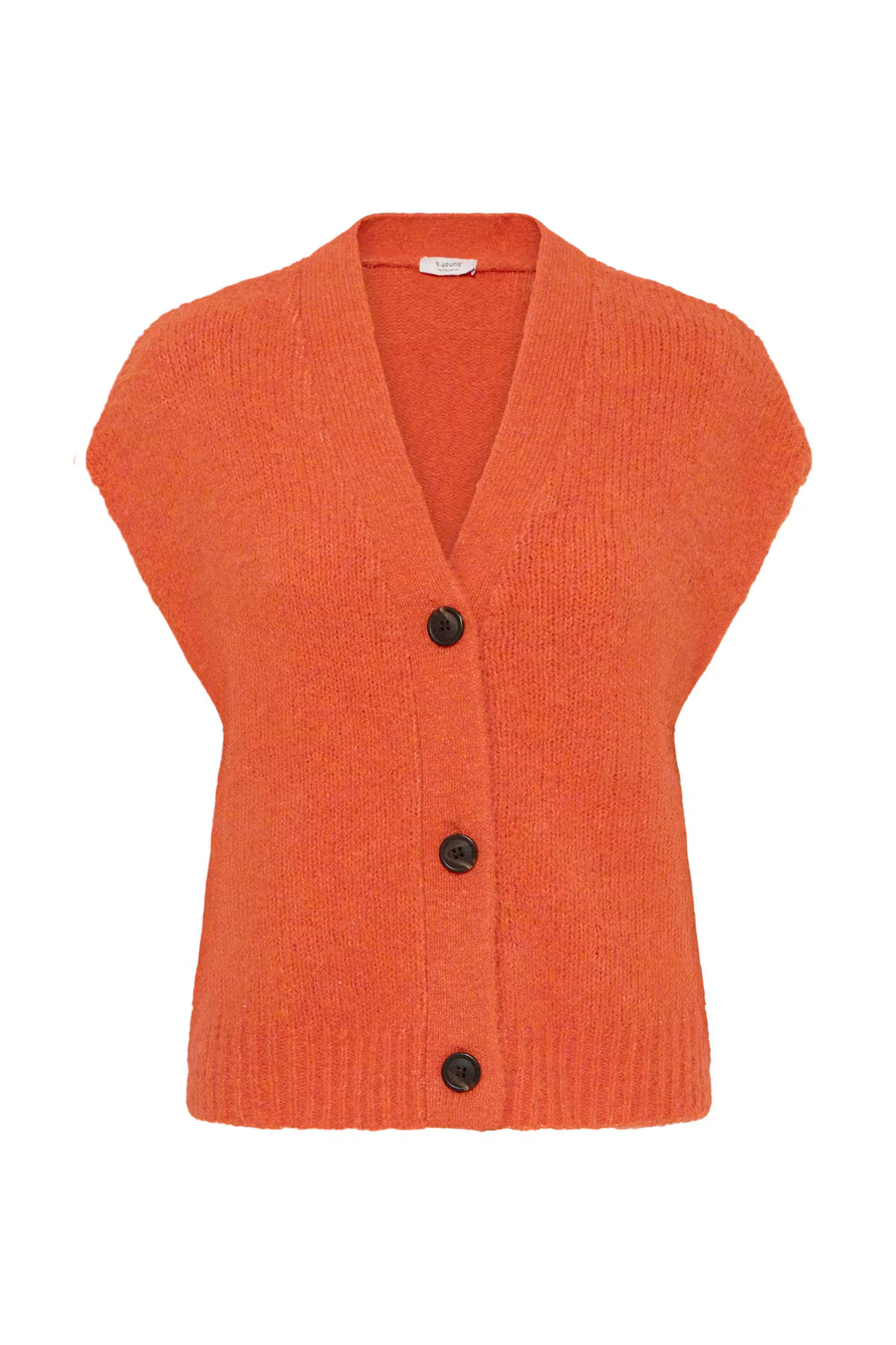 B. Young Millers Button Up Vest - Orange