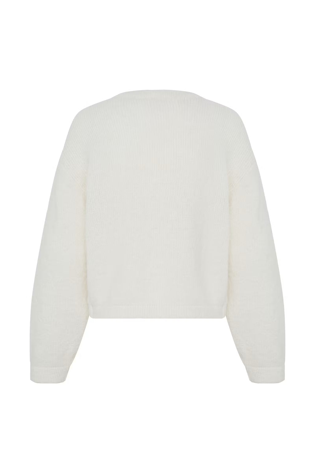 ICHI White Tie Up Cardigan