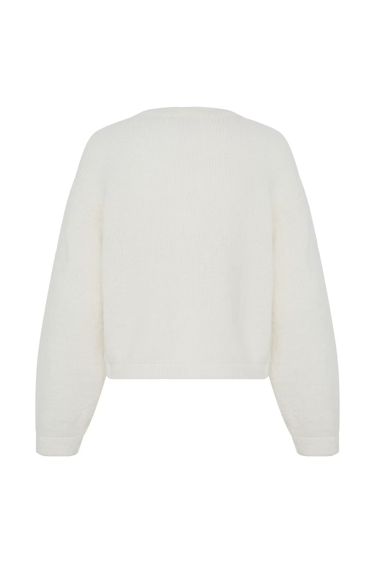 ICHI White Tie Up Cardigan