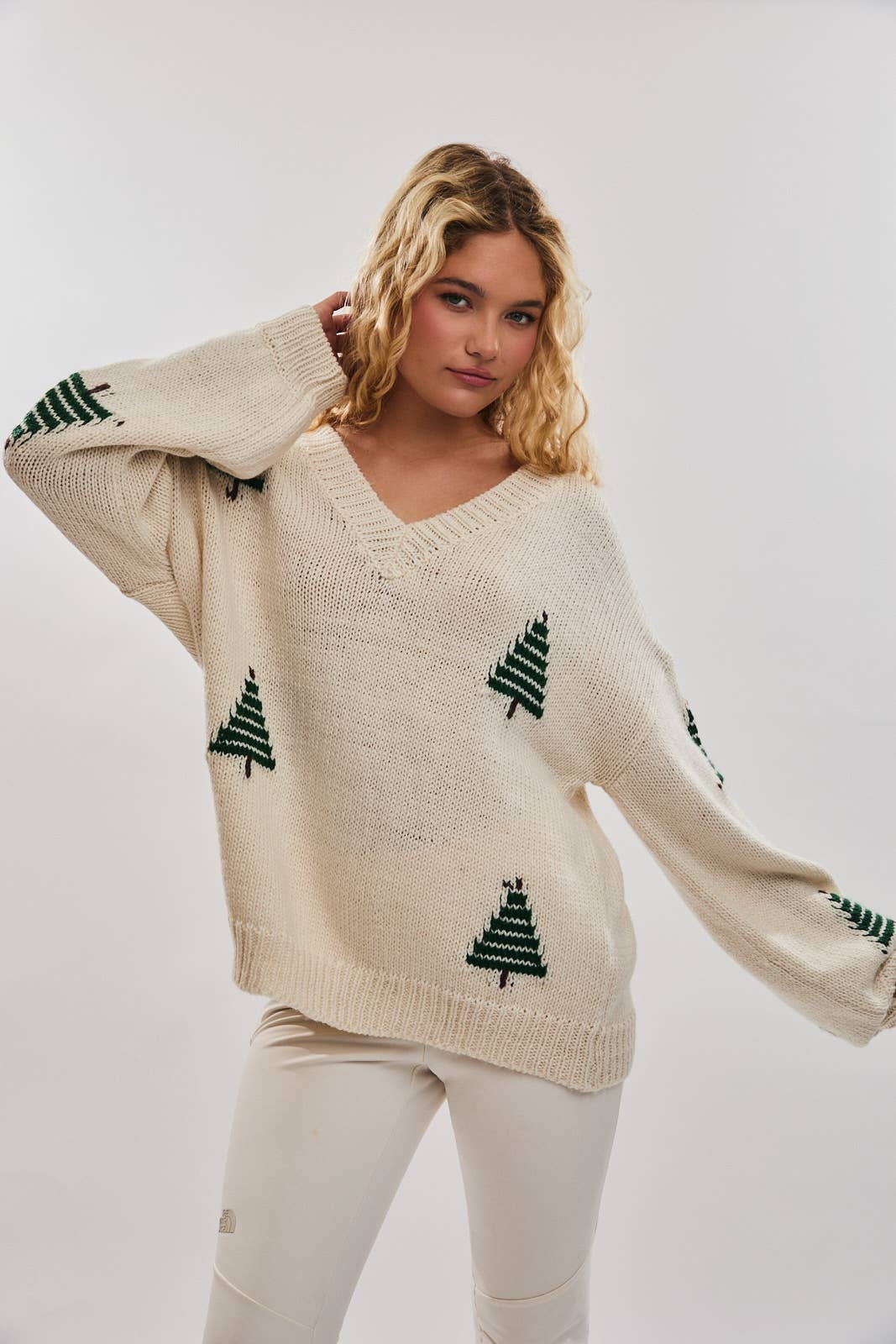 Le Lis - CHUNKY KNIT SWEATER - Pine Tree