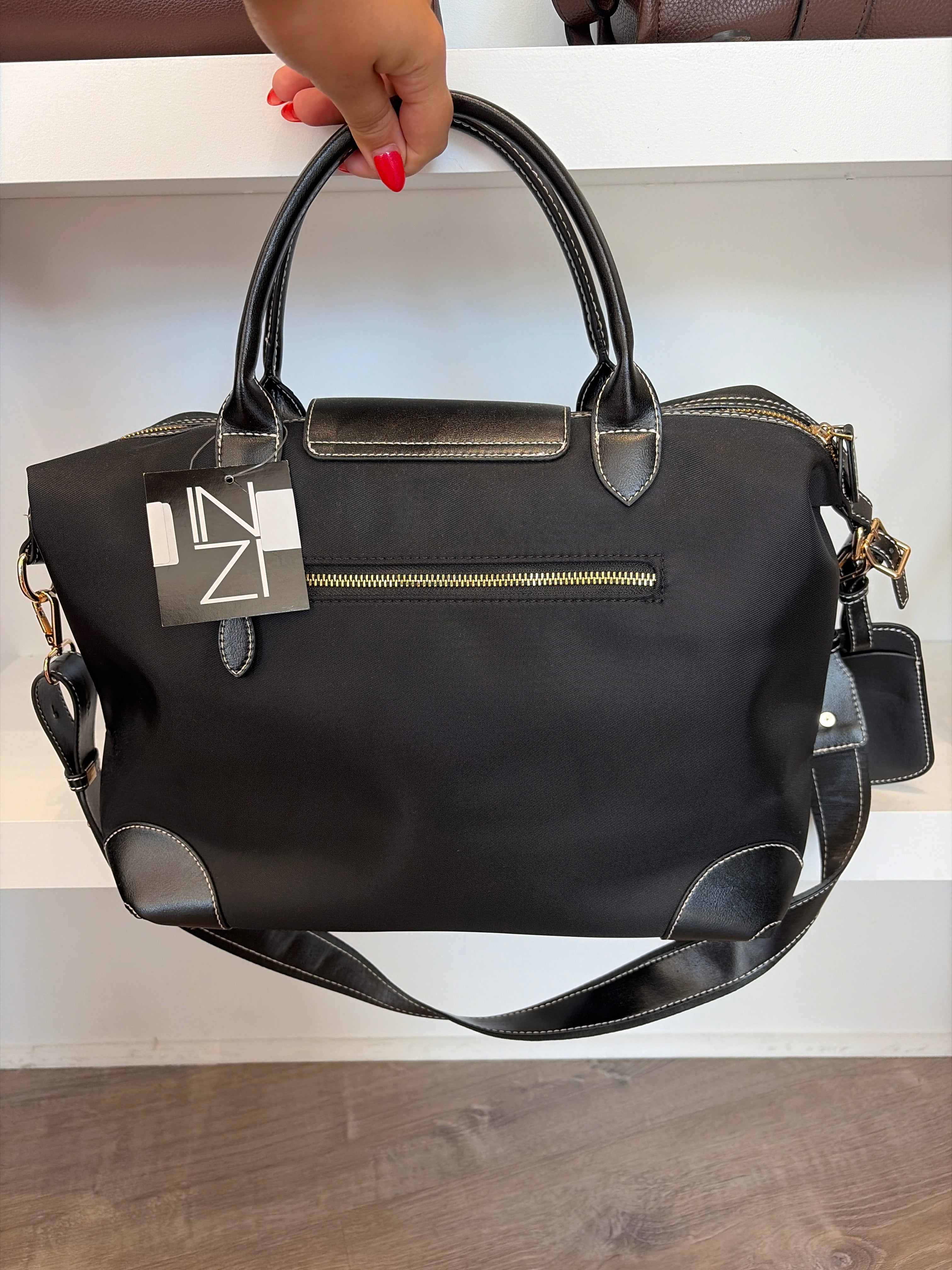 Inzi Black Handbag