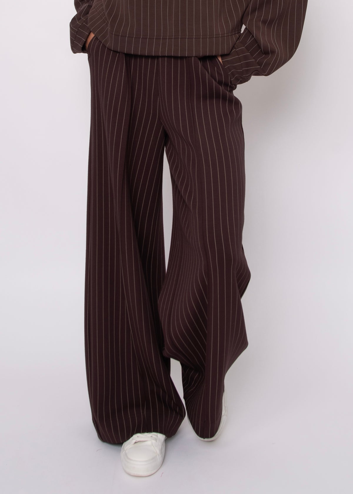 PHOEBE STRIPED SOFT KNIT PANTS