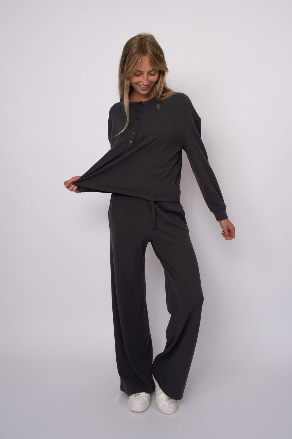 Philo Cozy Waffle Pants