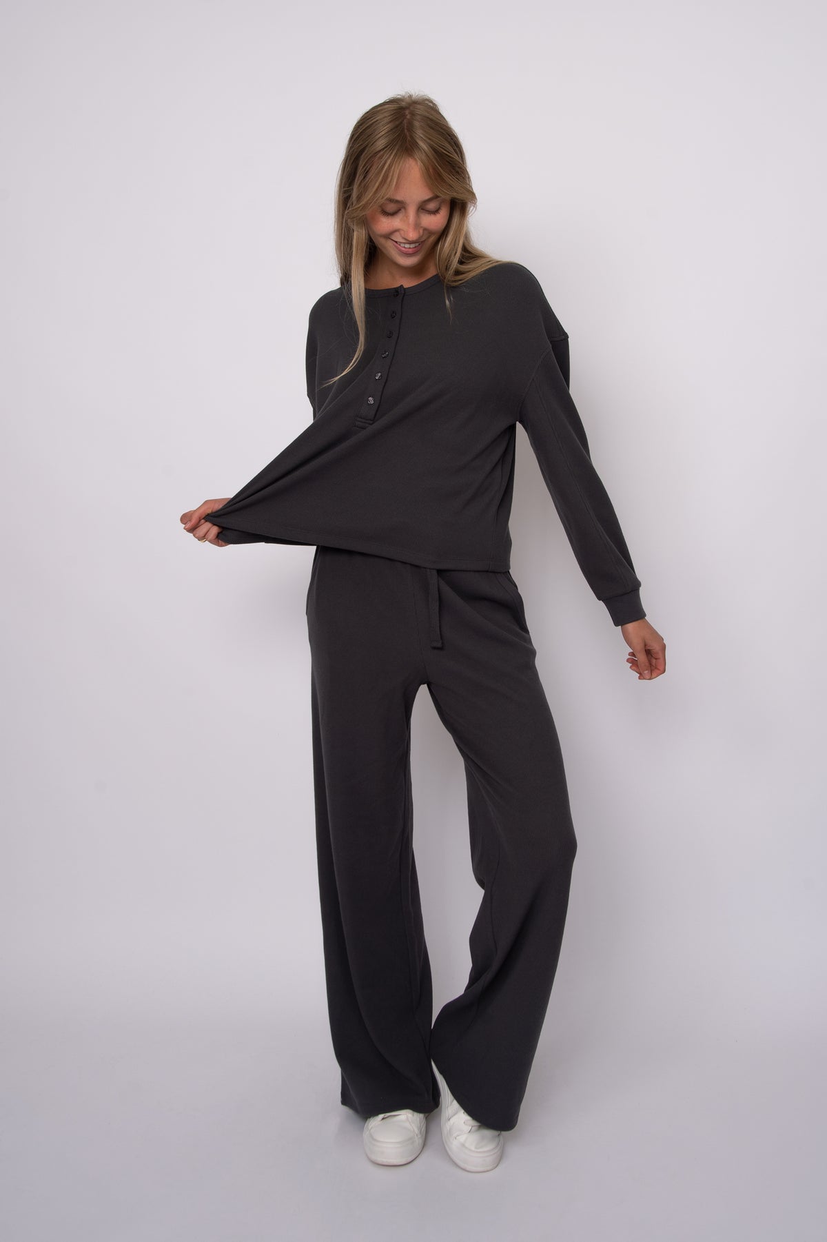 Philo Cozy Waffle Pants
