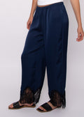 Valeriane Satin w/ Lace Trime Pants