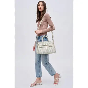 URBAN EXP - Dixie Satchel - GREEN MULT