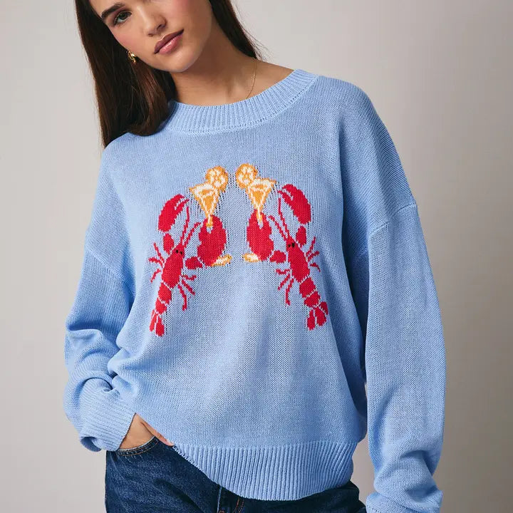 Round Neck Long Sleeve 'lobster'