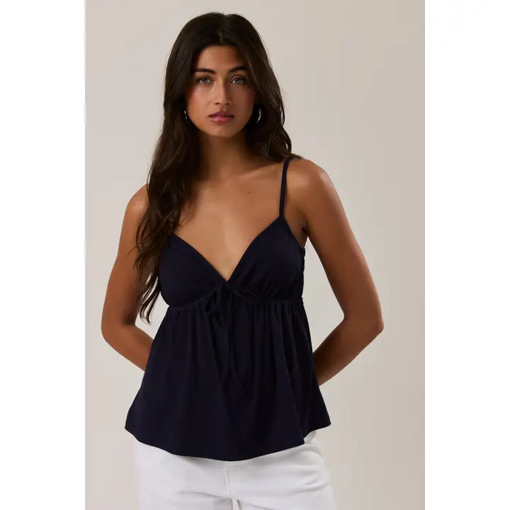 Baby Doll Spaghetti Rib Top