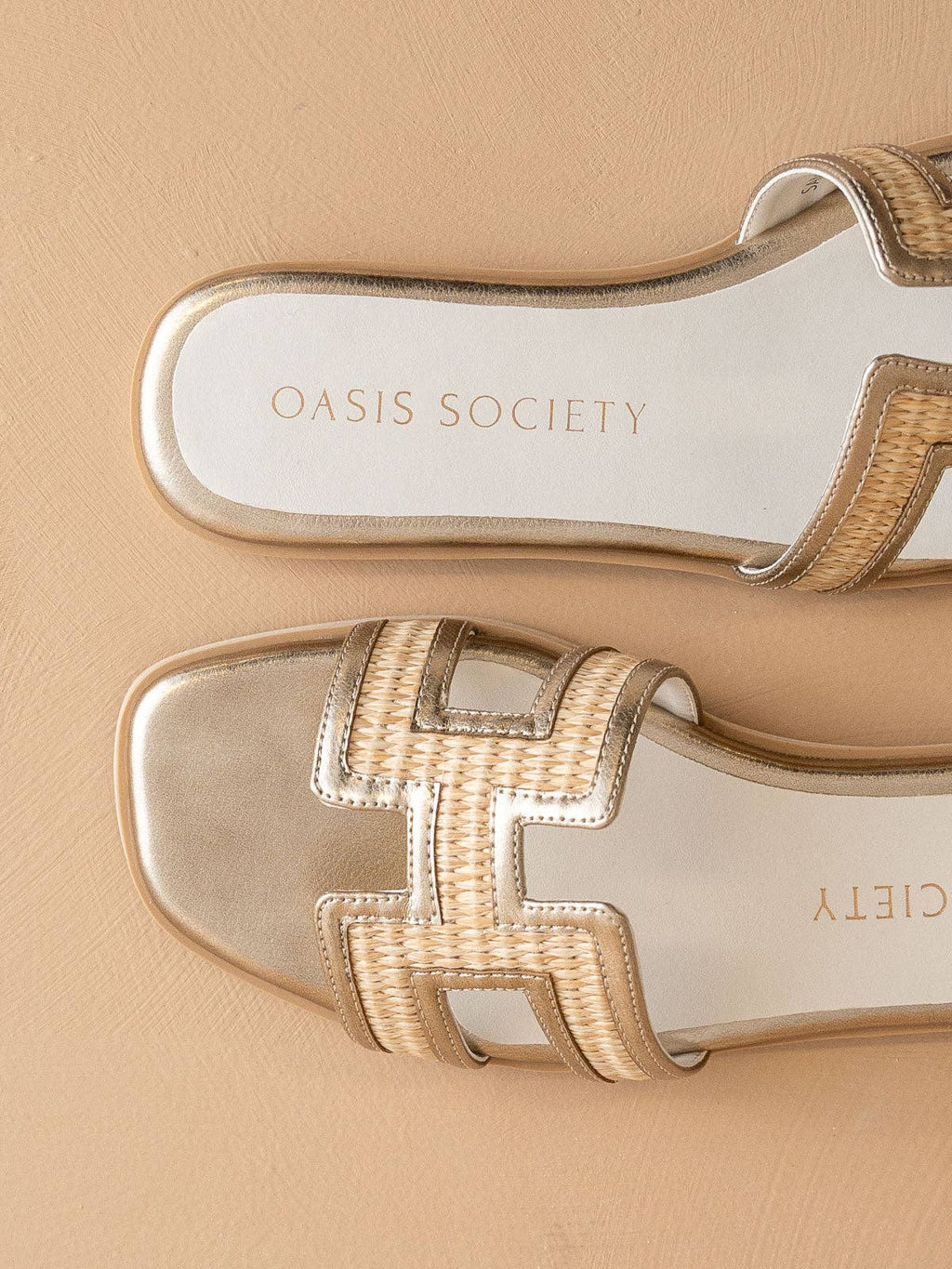 The Ena | Gold H Slipper