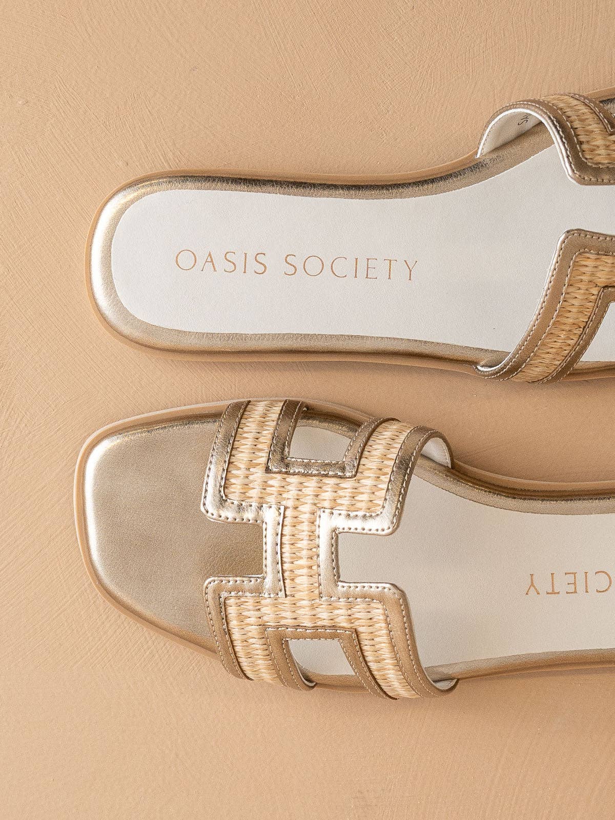 The Ena | Gold H Slipper