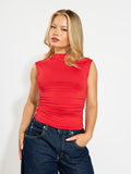 Second Skin - Yvette Funnel Neck Draped Top