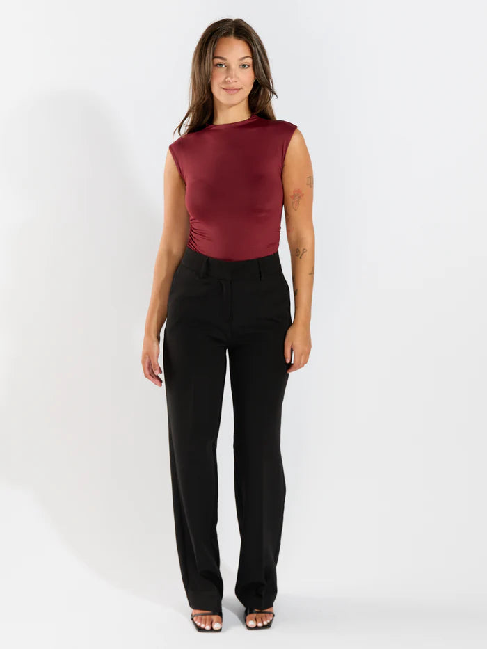 Second Skin - Yvette Funnel Neck Draped Top