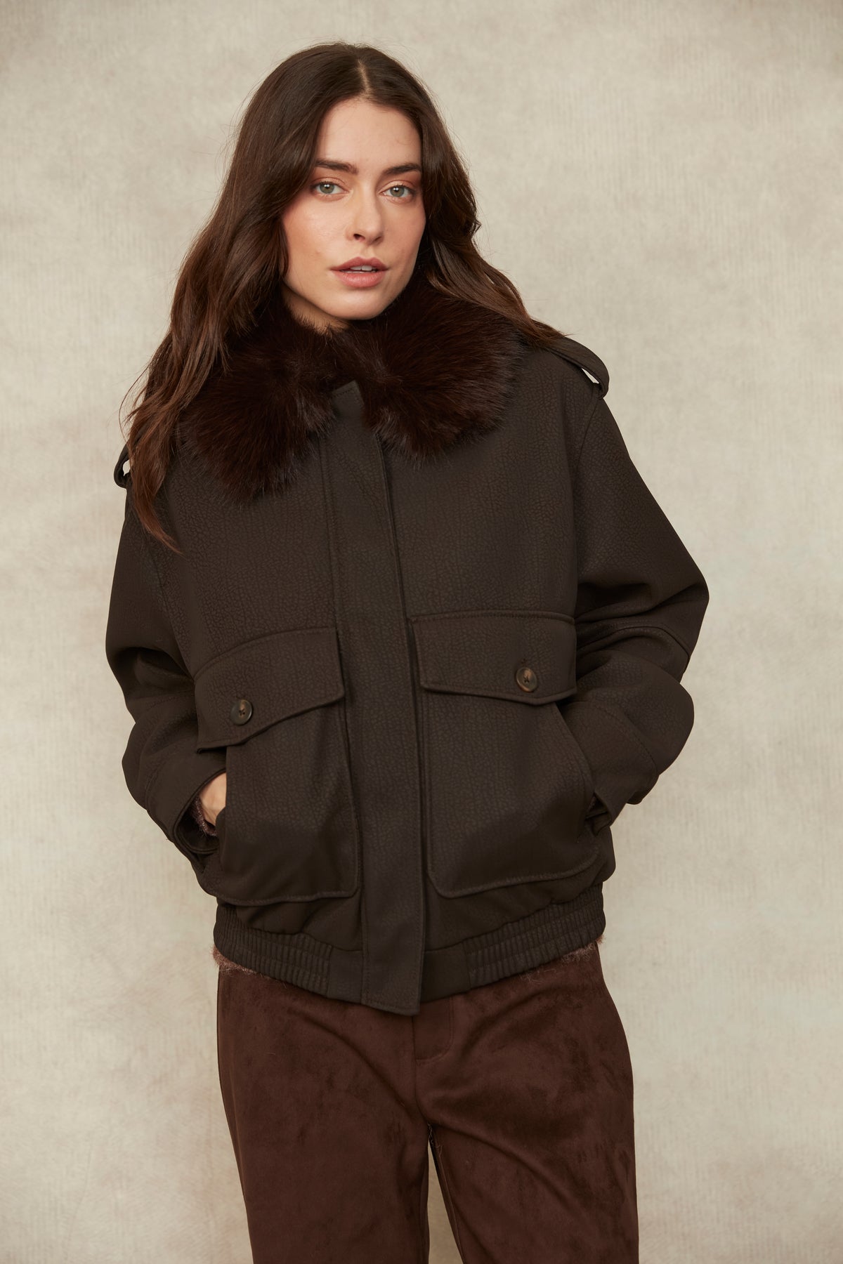Mikaya Ladies Jacket - Brown