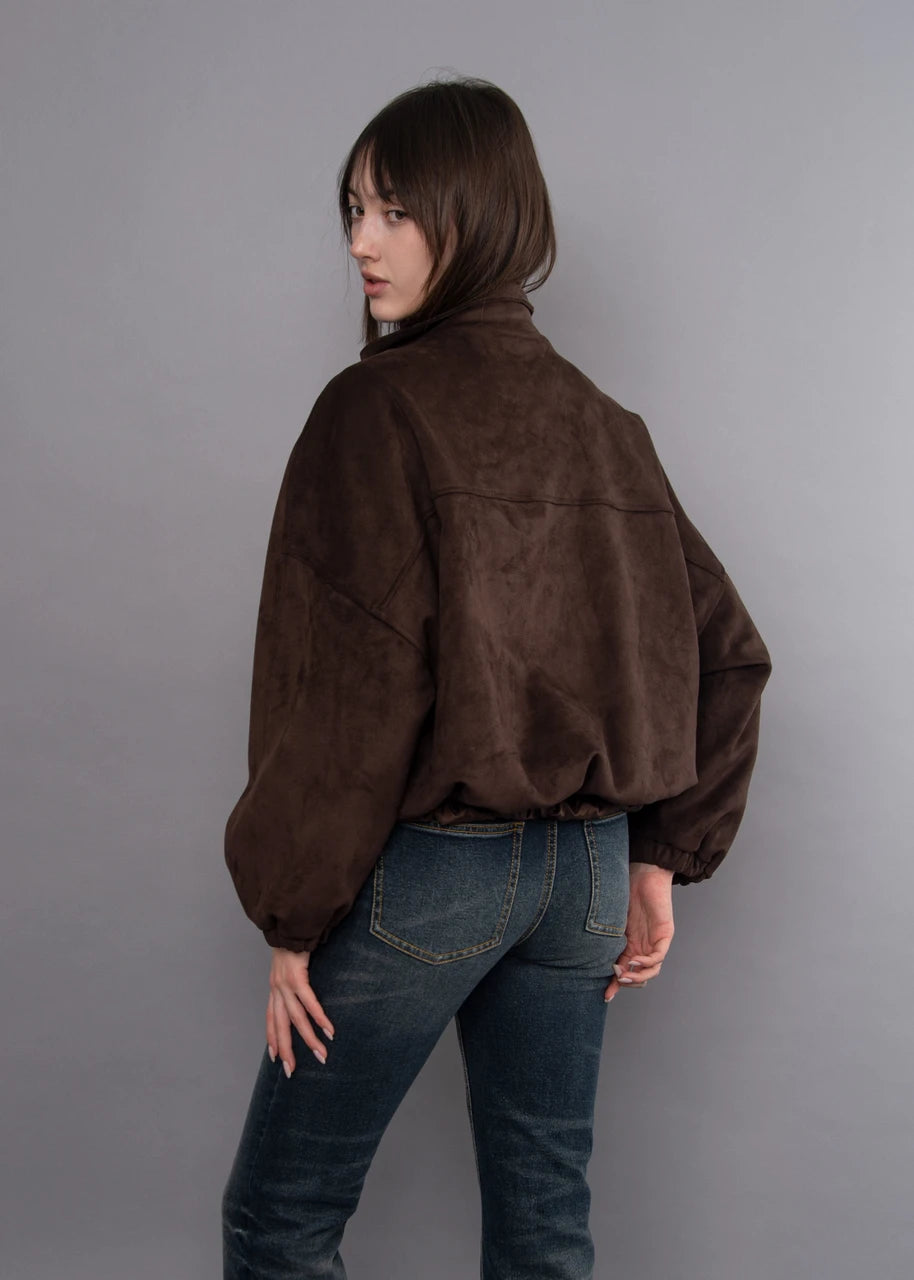 MIA SUEDE BALLOON JACKET