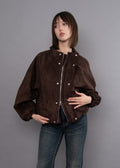 MIA SUEDE BALLOON JACKET