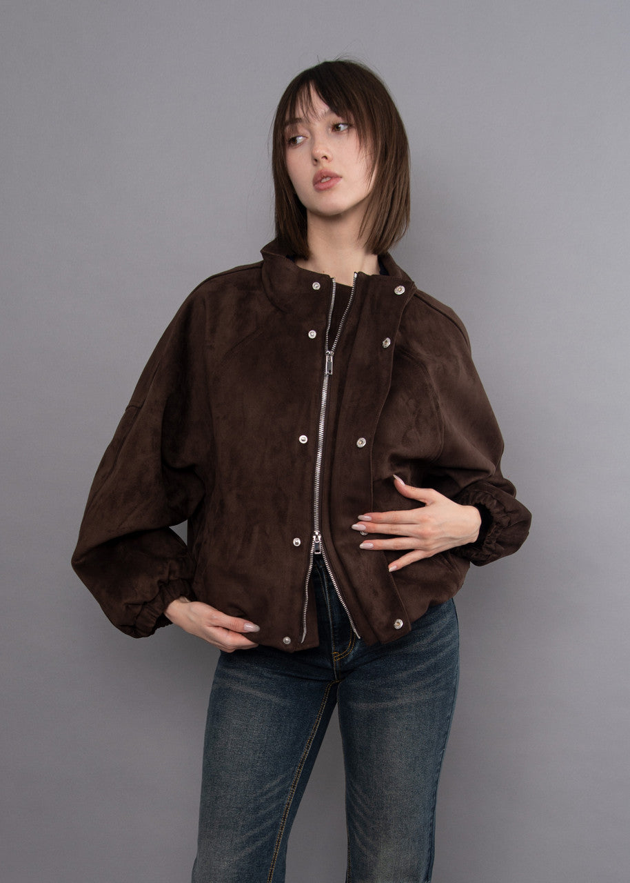 MIA SUEDE BALLOON JACKET