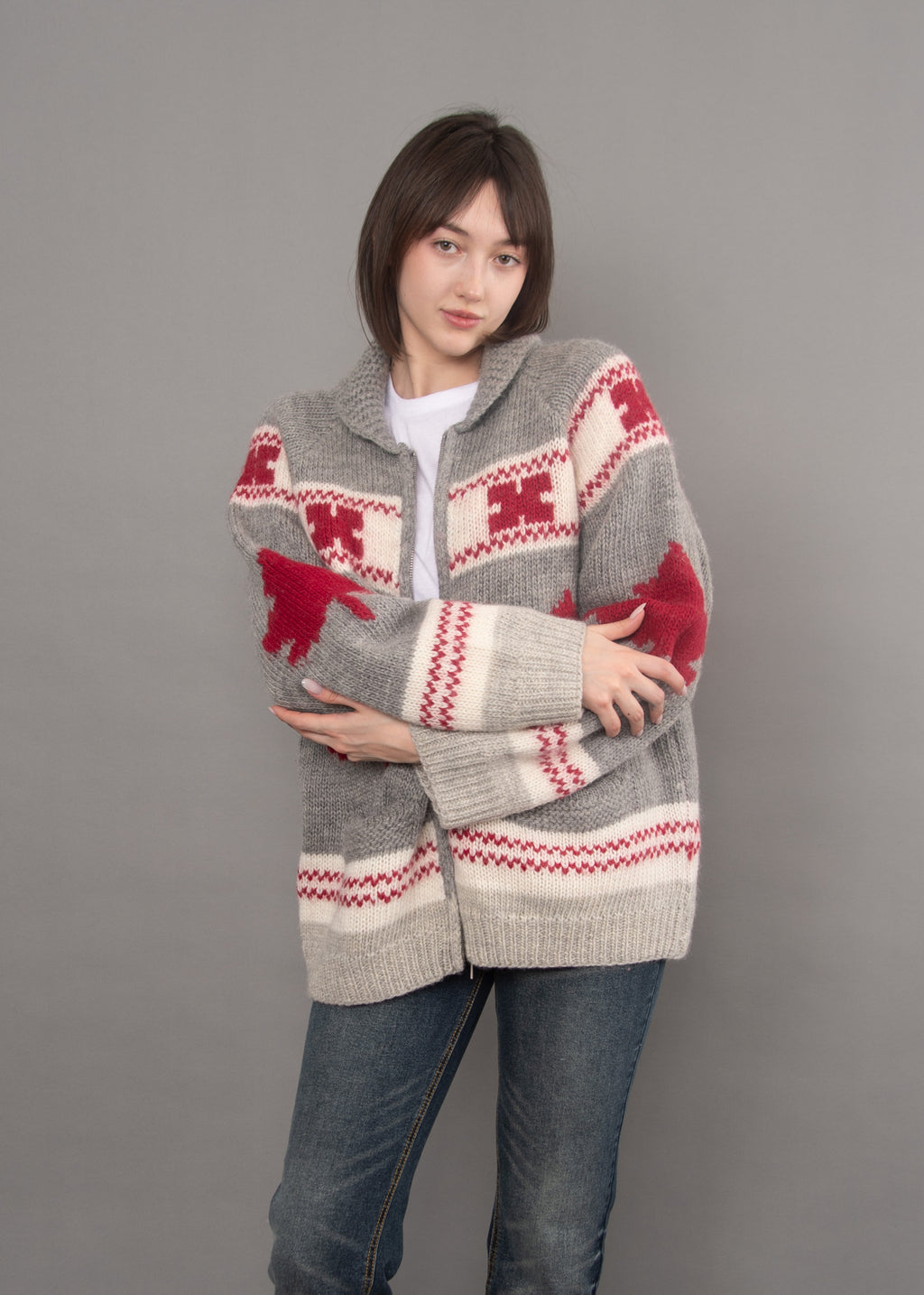 Daria Raglan Sleeve - Grey