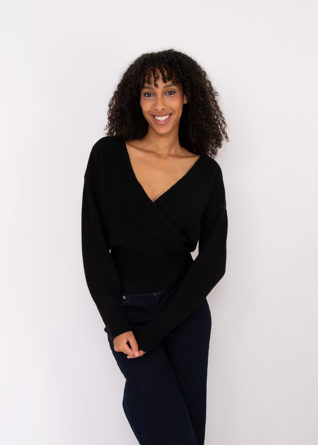 Othella Long Sleeve Wrap - Black