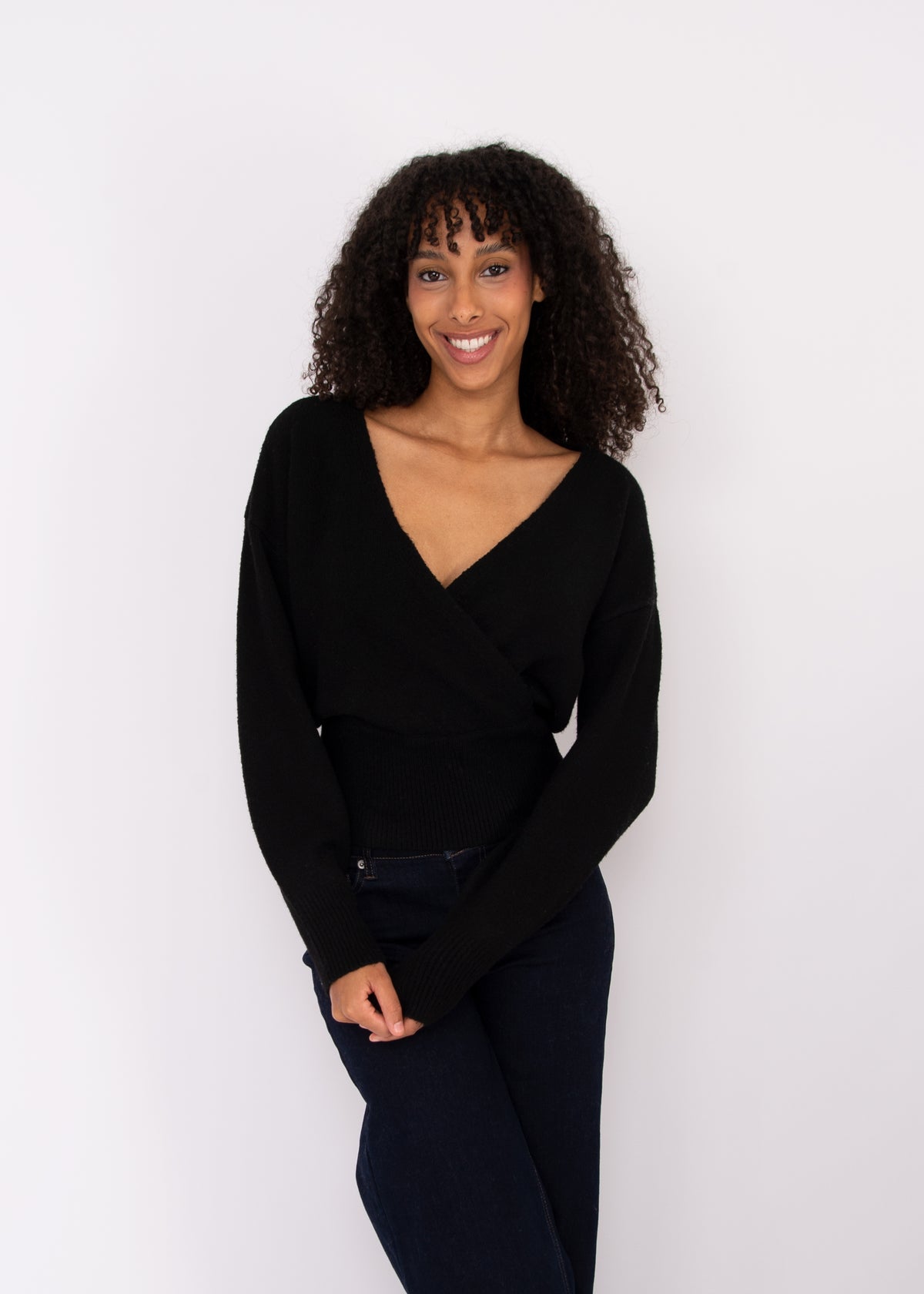 Othella Long Sleeve Wrap - Black