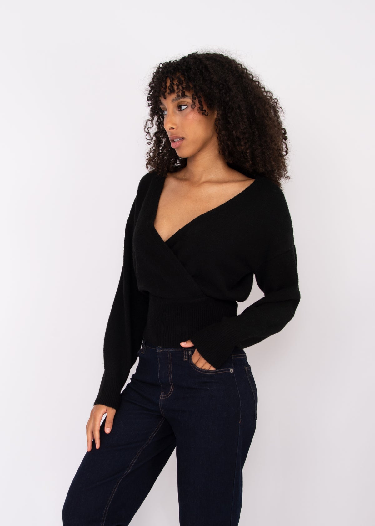 Othella Long Sleeve Wrap - Black