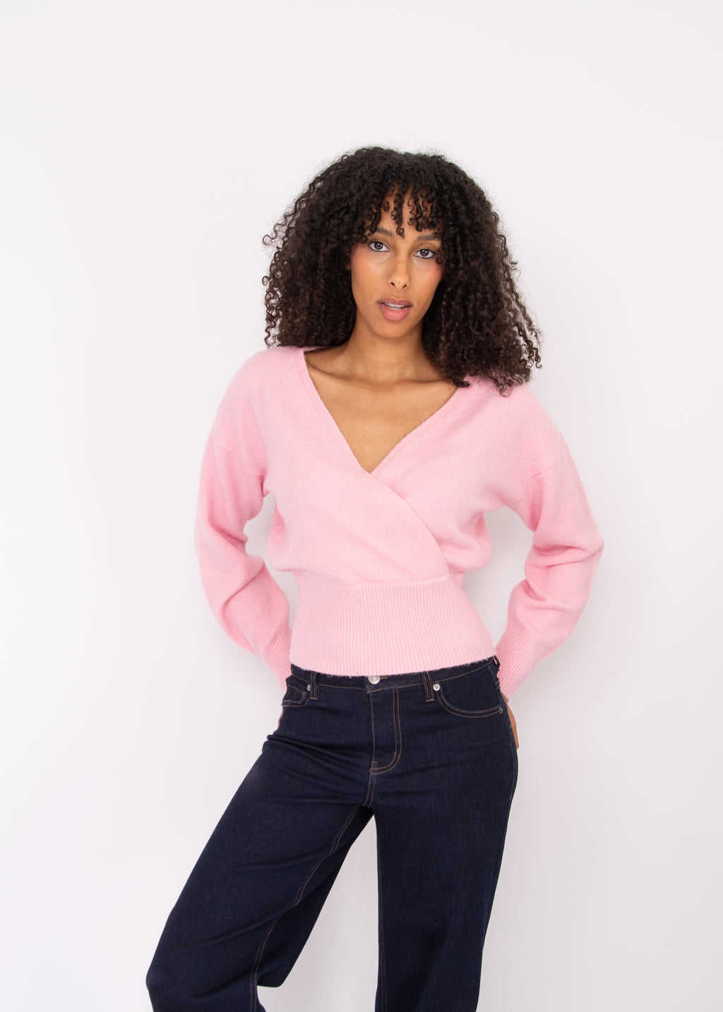 Othella Long Sleeve Wrap - Pink