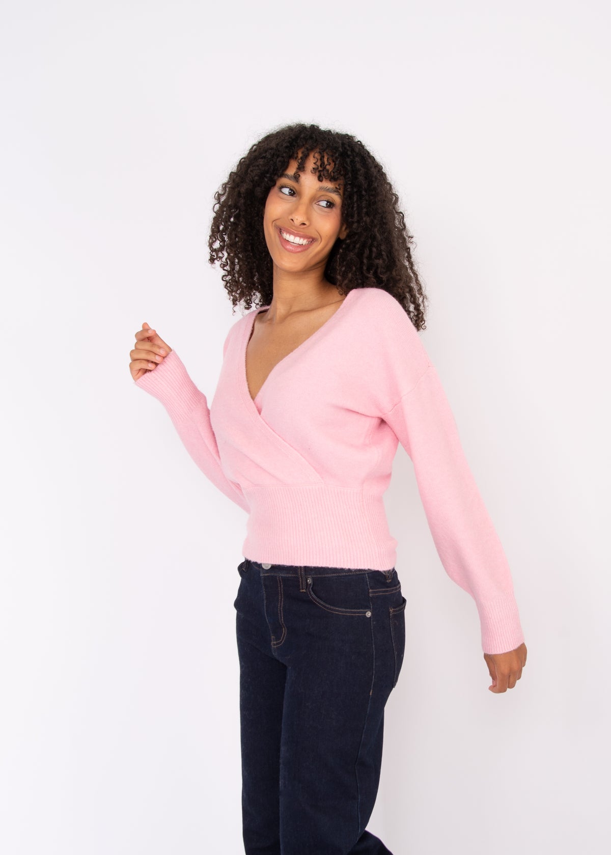 Othella Long Sleeve Wrap - Pink
